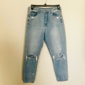 American Eagle Outfitters Women’s High Waisted Light Blue Jeans, Size 12Tall